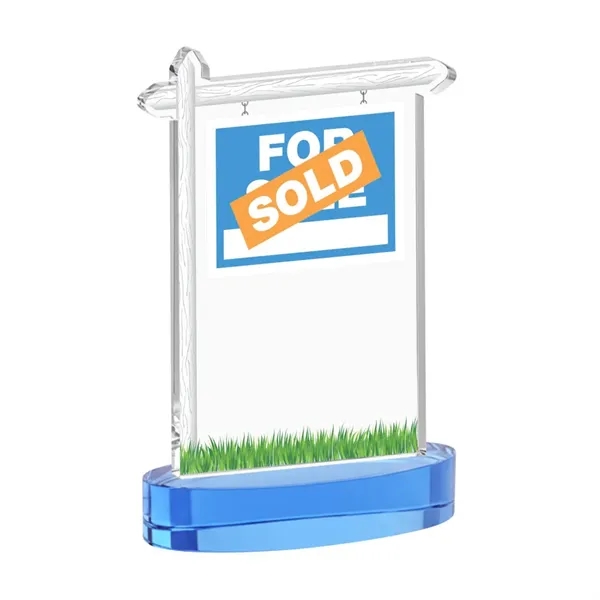 Real Estate VividPrint™ Award on Alberton Base - Sky Blue... from ASI 84592 St Regis Group / St Regis