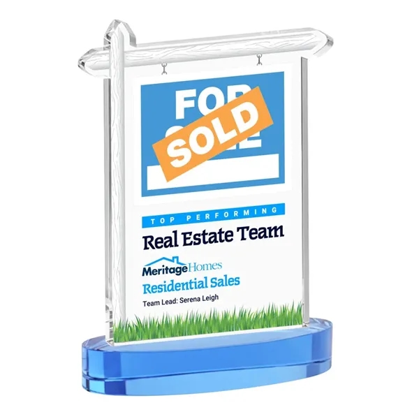 Real Estate VividPrint™ Award on Alberton Base - Sky Blue... from ASI 84592 St Regis Group / St Regis