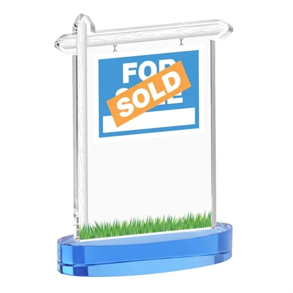 Real Estate VividPrint™ Award on Alberton Base - Sky Blue... from ASI 84592 St Regis Group / St Regis
