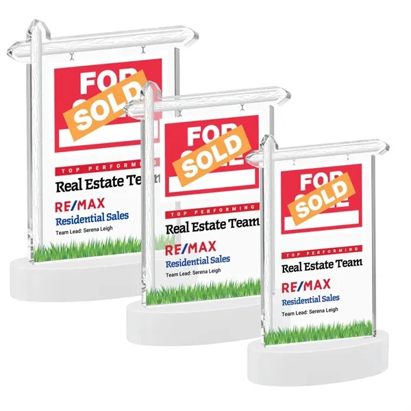 Real Estate VividPrint™ Award on Alberton Base - White... from ASI 84592 St Regis Group / St Regis