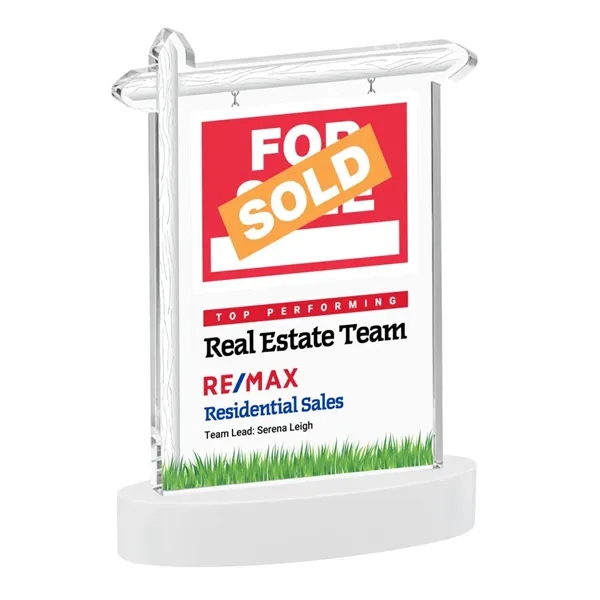 Real Estate VividPrint™ Award on Alberton Base - White... from ASI 84592 St Regis Group / St Regis