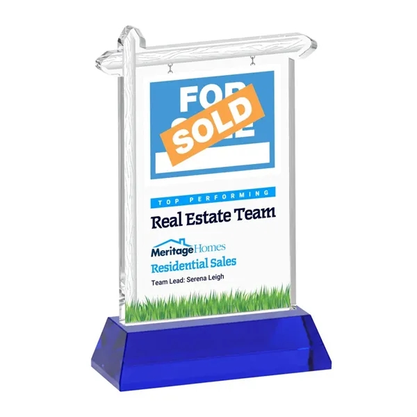 Real Estate VividPrint™ Award on Hartford Base - Blue... from ASI 84592 St Regis Group / St Regis