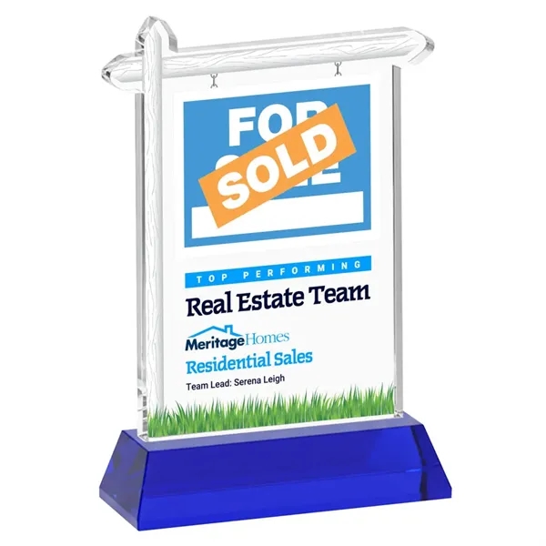 Real Estate VividPrint™ Award on Hartford Base - Blue... from ASI 84592 St Regis Group / St Regis