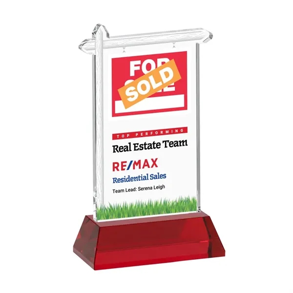Real Estate VividPrint™ Award on Hartford Base - Red... from ASI 84592 St Regis Group / St Regis
