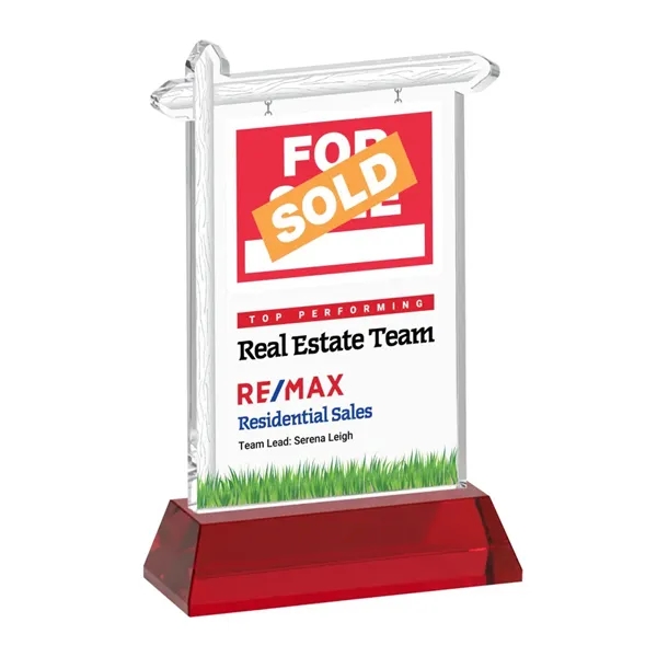 Real Estate VividPrint™ Award on Hartford Base - Red... from ASI 84592 St Regis Group / St Regis