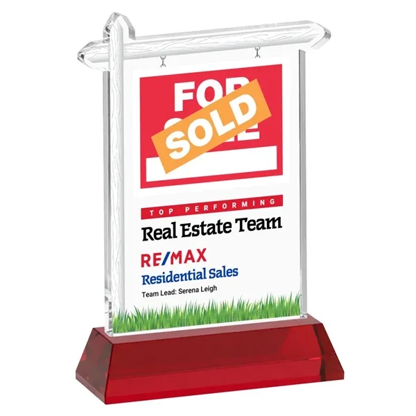 Real Estate VividPrint™ Award on Hartford Base - Red... from ASI 84592 St Regis Group / St Regis