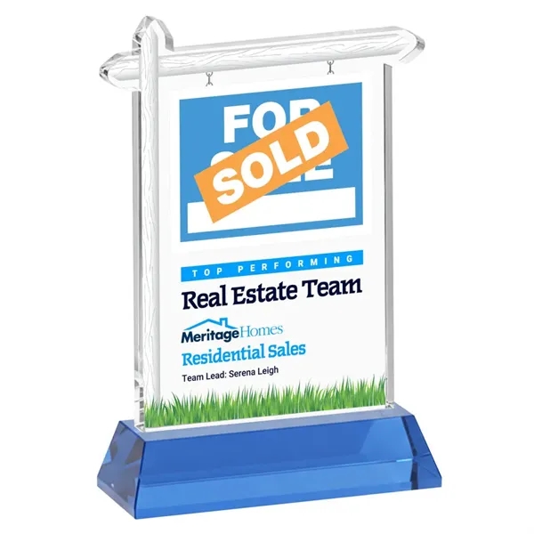 Real Estate VividPrint™ Award on Hartford Base - Sky Blue... from ASI 84592 St Regis Group / St Regis