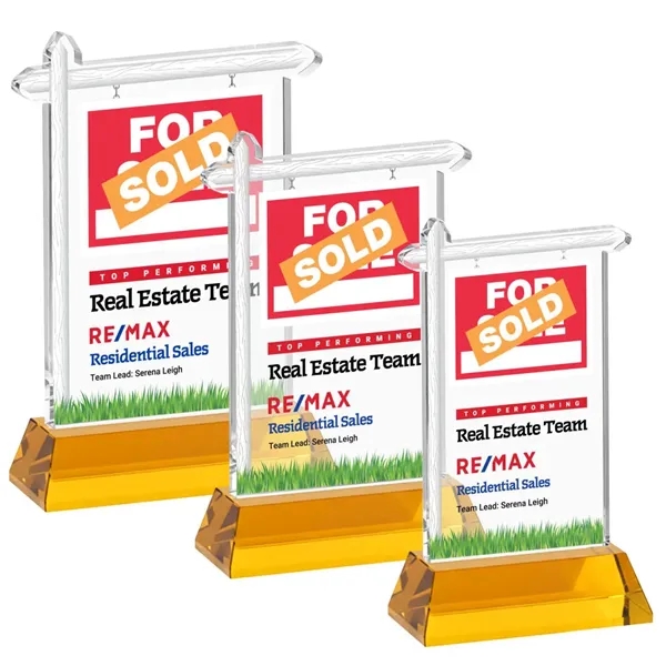 Real Estate VividPrint™ Award on Hartford Base - Amber... from ASI 84592 St Regis Group / St Regis