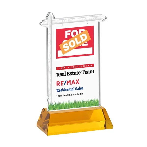 Real Estate VividPrint™ Award on Hartford Base - Amber... from ASI 84592 St Regis Group / St Regis