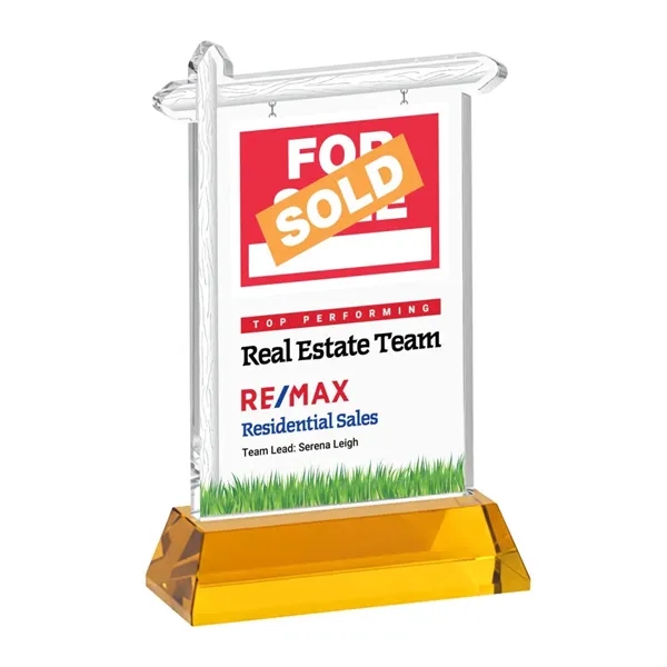Real Estate VividPrint™ Award on Hartford Base - Amber... from ASI 84592 St Regis Group / St Regis