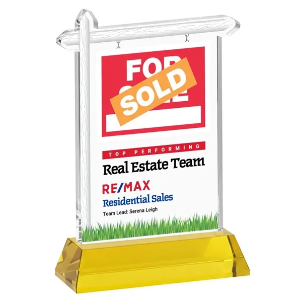 Real Estate VividPrint™ Award on Hartford Base - Gold... from ASI 84592 St Regis Group / St Regis