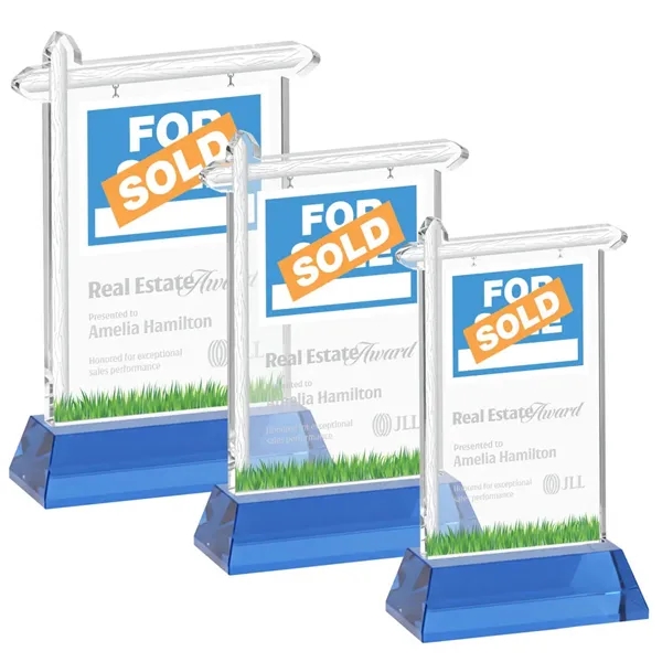 Real Estate Award on Hartford Base - Sky Blue... from ASI 84592 St Regis Group / St Regis