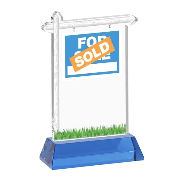 Real Estate Award on Hartford Base - Sky Blue... from ASI 84592 St Regis Group / St Regis