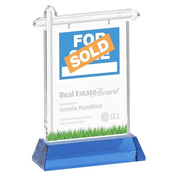 Real Estate Award on Hartford Base - Sky Blue... from ASI 84592 St Regis Group / St Regis