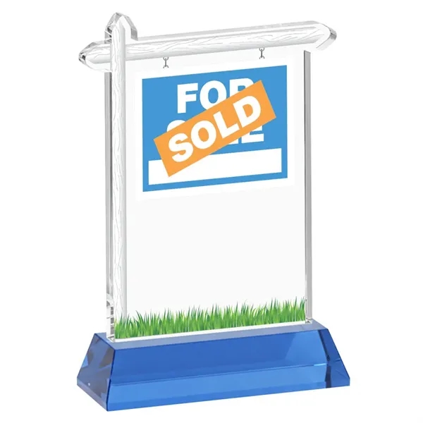 Real Estate Award on Hartford Base - Sky Blue... from ASI 84592 St Regis Group / St Regis