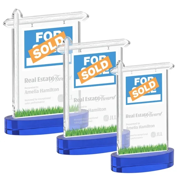 Real Estate Award on Alberton Base - Blue... from ASI 84592 St Regis Group / St Regis