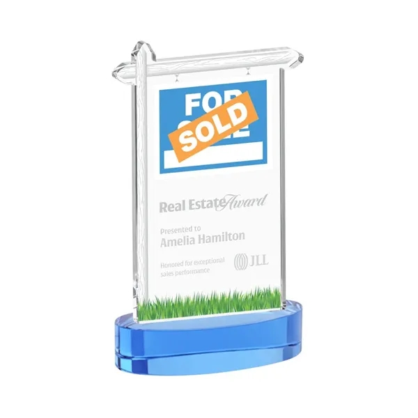 Real Estate Award on Alberton Base - Sky Blue... from ASI 84592 St Regis Group / St Regis