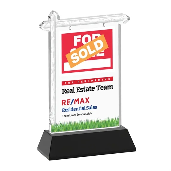 Real Estate VividPrint™ Award on Hartford Base - Black... from ASI 84592 St Regis Group / St Regis