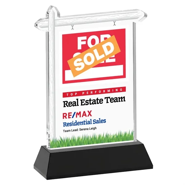 Real Estate VividPrint™ Award on Hartford Base - Black... from ASI 84592 St Regis Group / St Regis