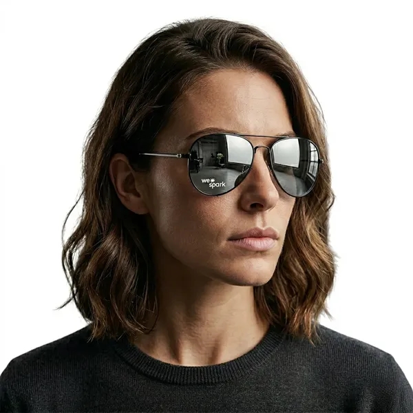 Aviator style sunglasses with acrylic lenses with UVA and UVB protection.... from ASI 62660 Innovation Line