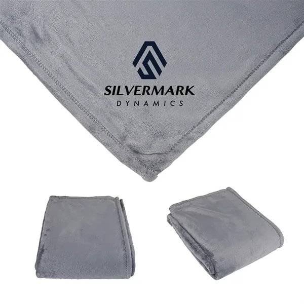 Montreal 60" x 72" Mink Touch Luxury Blanket... from ASI 67866 Logomark/Valumark