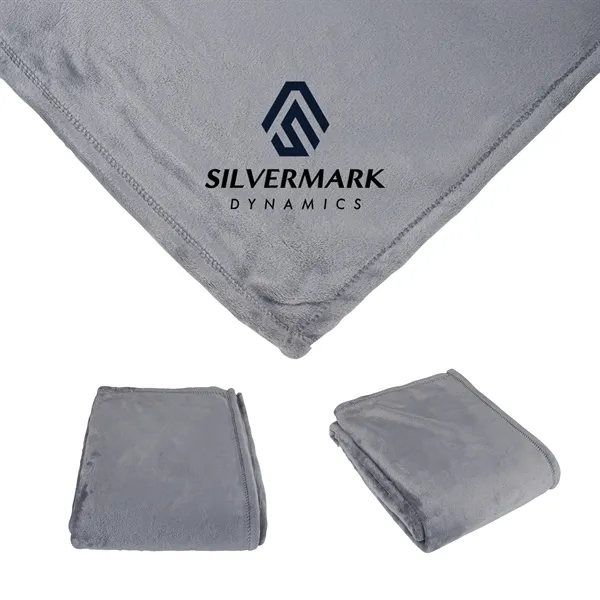 Montreal 60" x 72" Mink Touch Luxury Blanket... from ASI 67866 Logomark/Valumark