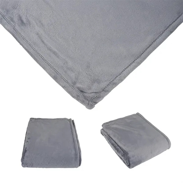 Montreal 60" x 72" Mink Touch Luxury Blanket... from ASI 67866 Logomark/Valumark
