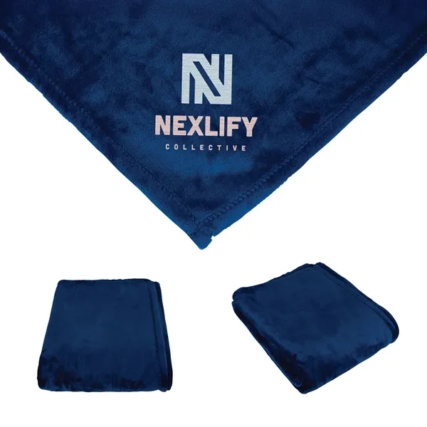 Montreal 60" x 72" Mink Touch Luxury Blanket... from ASI 67866 Logomark/Valumark