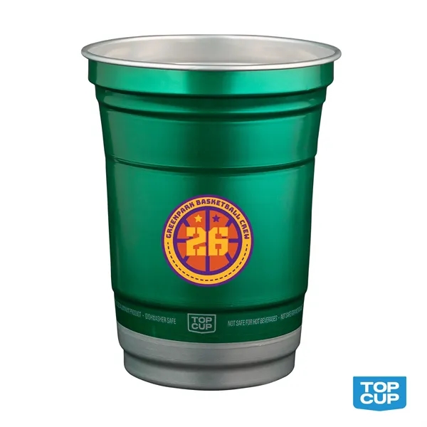 Item #KM5003 16 oz. Top Cup by Ball™ Recycled Aluminu...