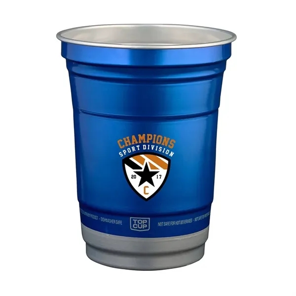 Item #KM5003 16 oz. Top Cup by Ball™ Recycled Aluminu...