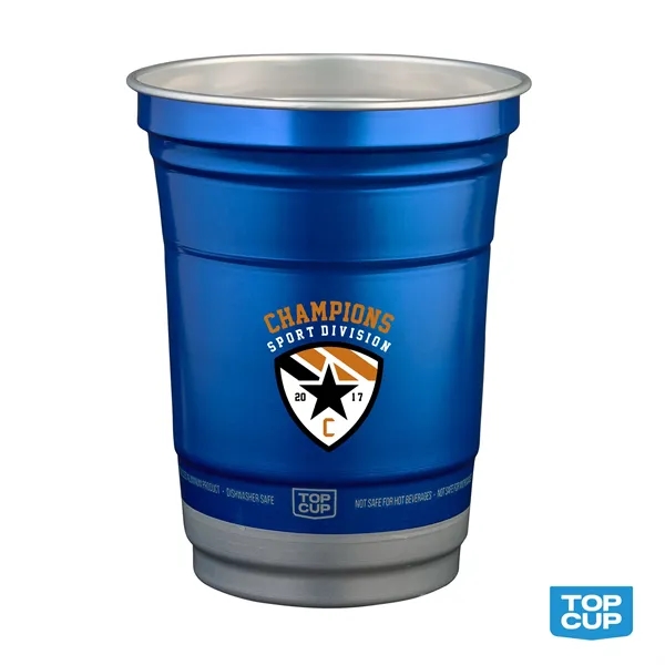 Item #KM5003 16 oz. Top Cup by Ball™ Recycled Aluminu...