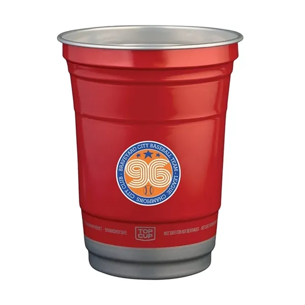 Item #KM5003 16 oz. Top Cup by Ball™ Recycled Aluminu...
