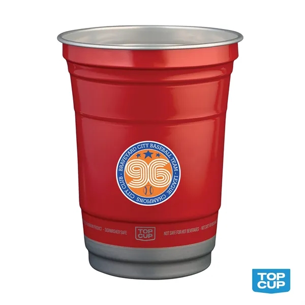 Item #KM5003 16 oz. Top Cup by Ball™ Recycled Aluminu...
