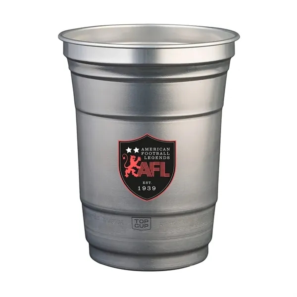 Item #KM5003 16 oz. Top Cup by Ball™ Recycled Aluminu...