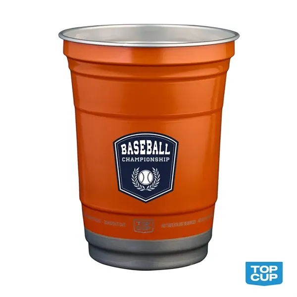 Item #KM5003 16 oz. Top Cup by Ball™ Recycled Aluminu...