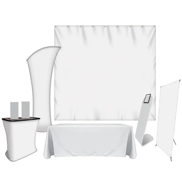 Package includes Trunk, two mini X-Banners, 6' Table Cover, Tower Stand,... from ASI 80228 Quinn