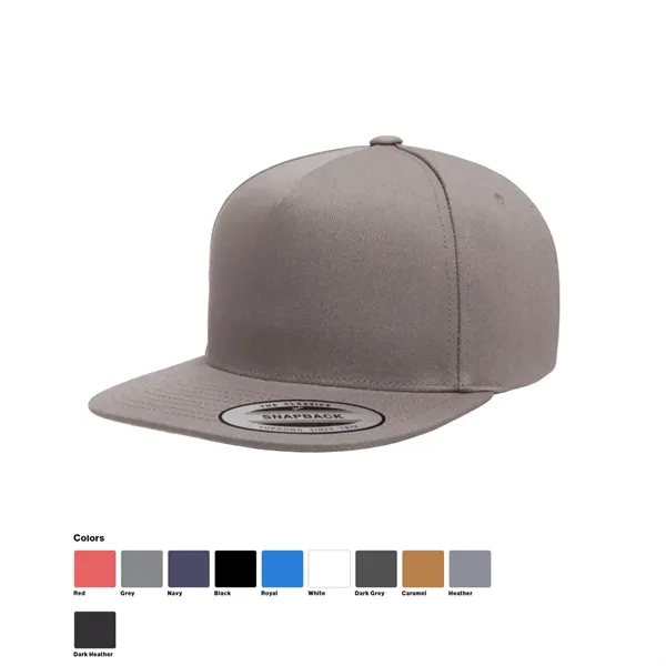 Flexfit 5-panel cotton snapback cap-clean front panel for bold custom branding.... from ASI 72657 Active Life Promo / Active Life