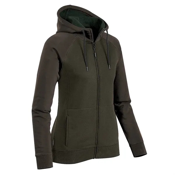 Women's hoody with an attached hood, adjustable drawcord, kanga pocket and... from ASI 61125 Hit Promotional Products / Hit®