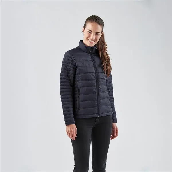 Women's thermal jacket with an outer shell, quilted body, elasticized cuffs,... from ASI 61125 Hit Promotional Products / Hit®