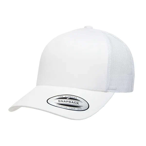 Flexfit 5-panel trucker cap with mesh back-breathable and perfect for custom... from ASI 72657 Active Life Promo / Active Life