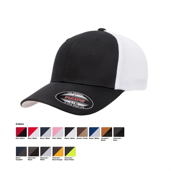 Flexfit two-tone trucker cap with stretch fit-stylish and ideal for custom... from ASI 72657 Active Life Promo / Active Life