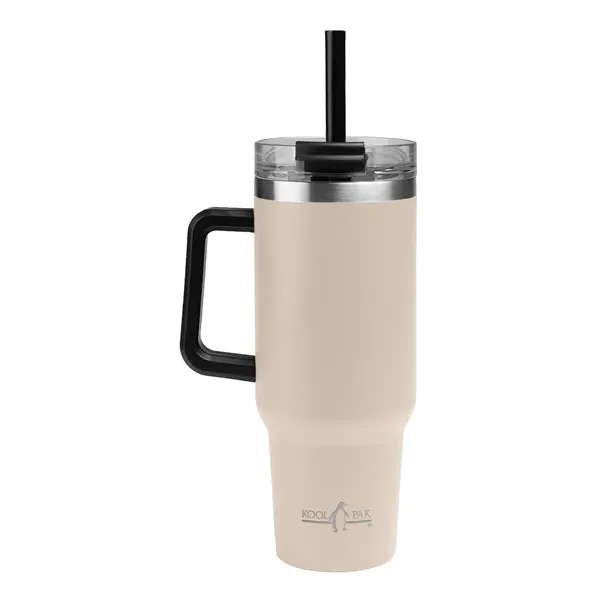 40 oz. stainless steel tumbler with double wall construction, handle, powder-coated... from ASI 61125 Hit Promotional Products / Hit®