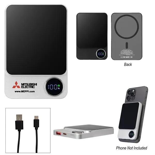 15-watt power bank with magnetic backing.... from ASI 61125 Hit Promotional Products / Hit®