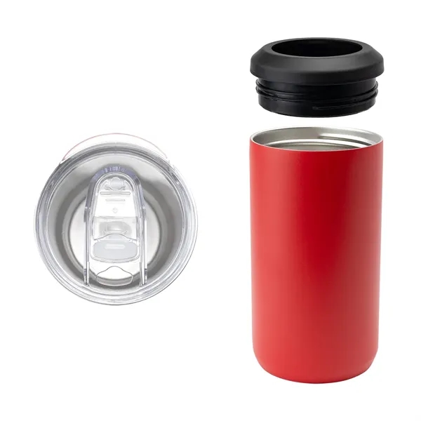 12 Oz. 4-In-1 Double Walled Can Cooler... from ASI 61125 Hit Promotional Products
