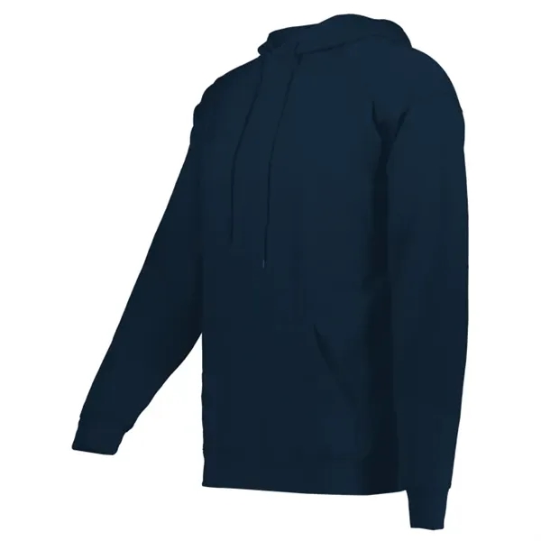 Fleece hoodie with two-ply hood with drawcord, spandex reinforced rib knit... from ASI 37461 Augusta Sportswear