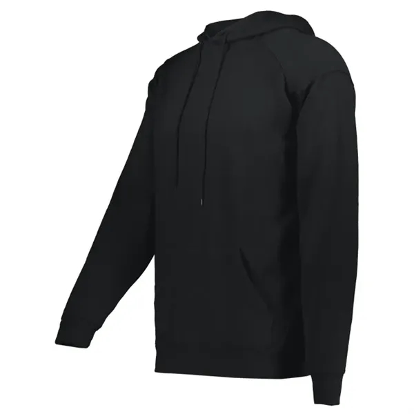 Fleece hoodie with two-ply hood with drawcord, spandex reinforced rib knit... from ASI 37461 Augusta Sportswear