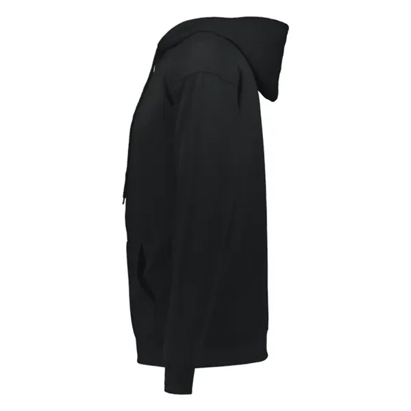 Fleece hoodie with two-ply hood with drawcord, spandex reinforced rib knit... from ASI 37461 Augusta Sportswear