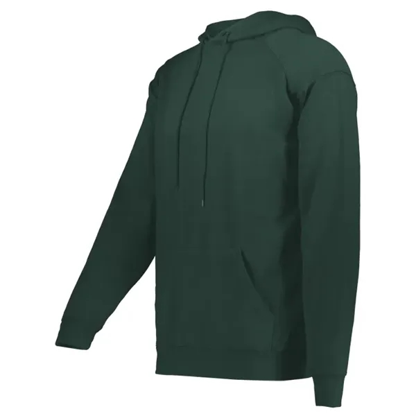 Fleece hoodie with two-ply hood with drawcord, spandex reinforced rib knit... from ASI 37461 Augusta Sportswear
