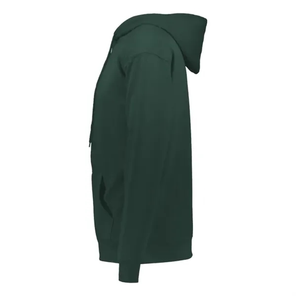 Fleece hoodie with two-ply hood with drawcord, spandex reinforced rib knit... from ASI 37461 Augusta Sportswear