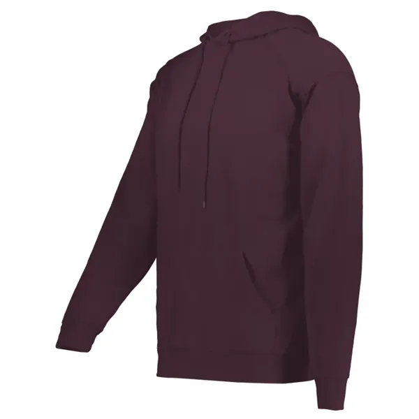 Fleece hoodie with two-ply hood with drawcord, spandex reinforced rib knit... from ASI 37461 Augusta Sportswear